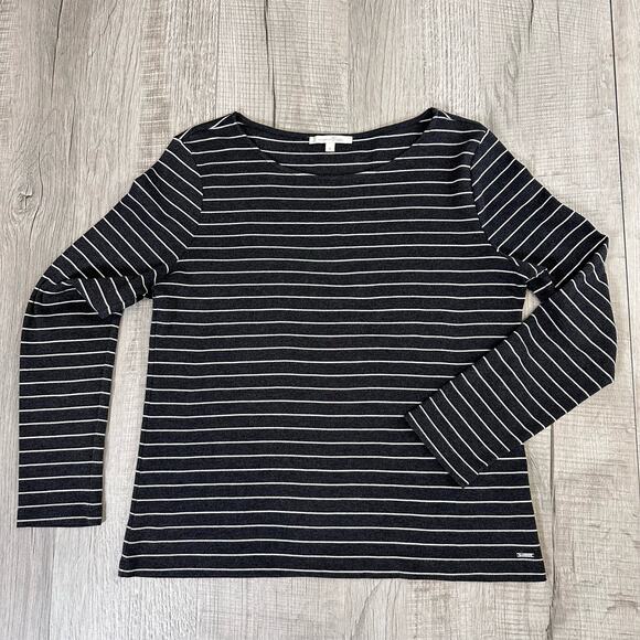 Tom Tailor Denim Gray Pantsuit Comfort/Stretch Pant Set Women's 2Pc Pant L Top M - Picture 8 of 14